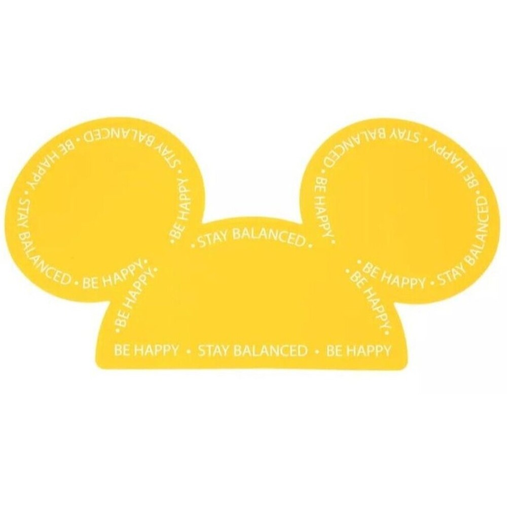 Disney Tails Mickey Mouse Ears Pet Feeding Mat for Pets Yellow New